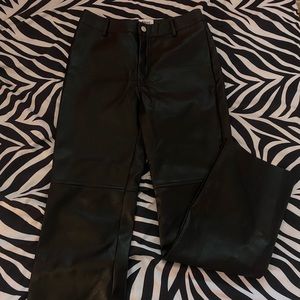 Princess Polly straight leg faux leather pants